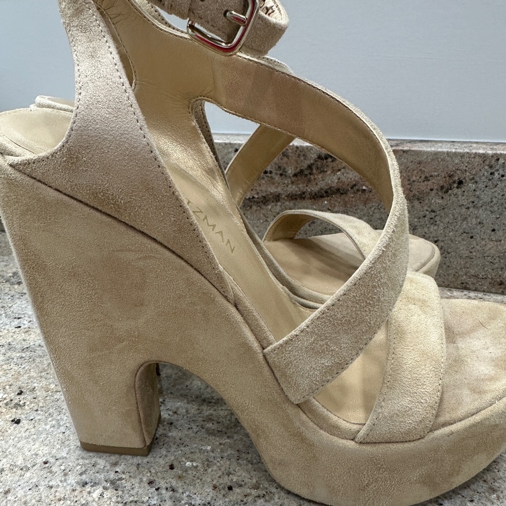 Stuart Weitzman Suede Heels - Picture 8 of 9